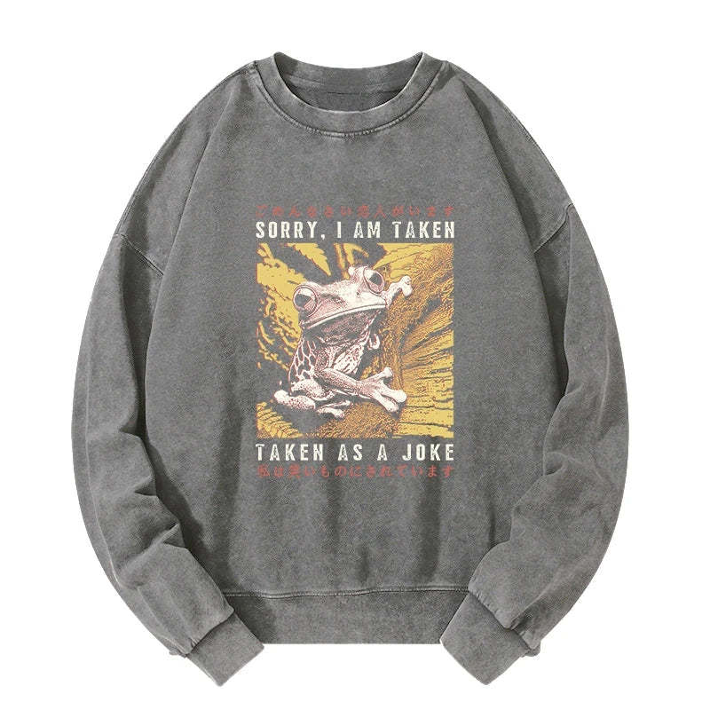 Tokyo-Tiger The Tragic Frog Japanese Washed Sweatshirt