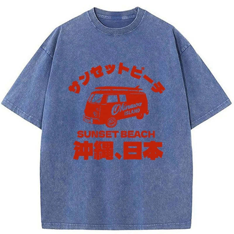 Tokyo-Tiger Okinawa Island Washed T-Shirt