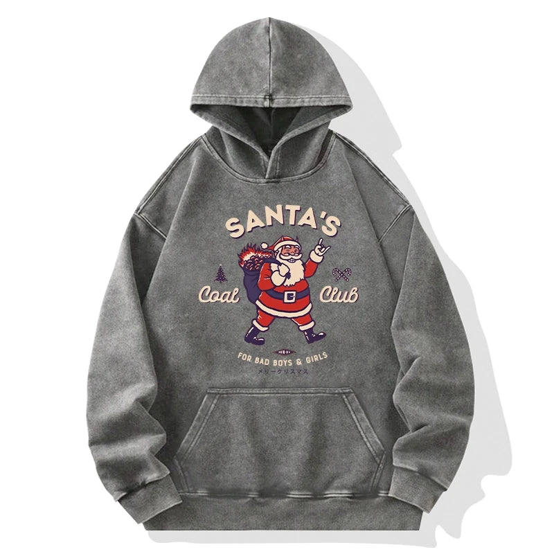 Tokyo-Tiger Santa's Coal Club Japan Washed Hoodie