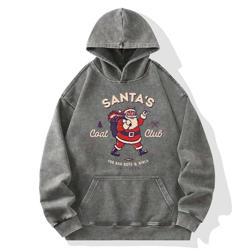 Tokyo-Tiger Santa's Coal Club Japan Washed Hoodie