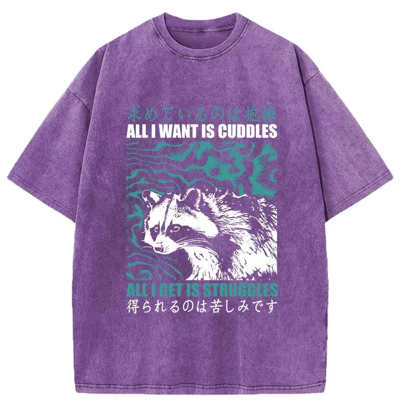 Tokyo-Tiger All I Get Is Struggles Washed T-Shirt