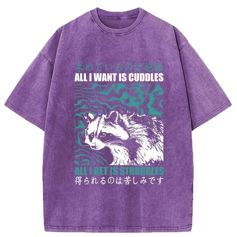 Tokyo-Tiger All I Get Is Struggles Washed T-Shirt Sale