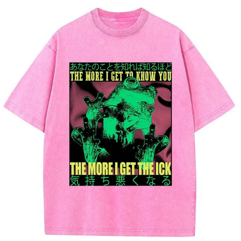 Tokyo-Tiger Scary Frog Japanese Washed T-Shirt