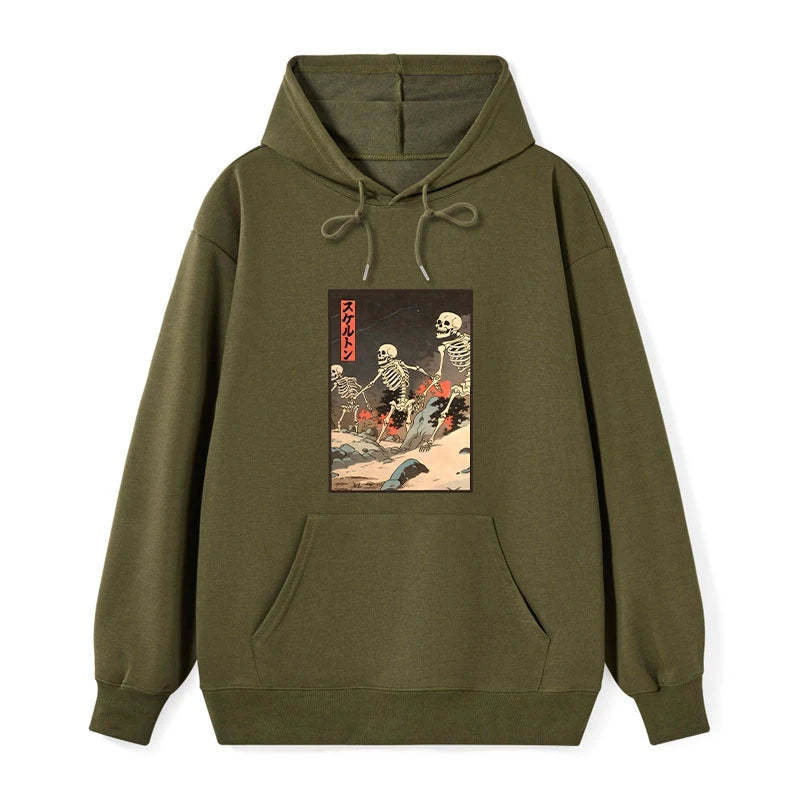 Tokyo-Tiger Japanese Rising Skeletons Classic Hoodie