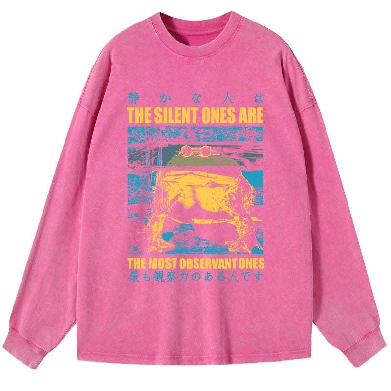 Tokyo-Tiger Silent Frog Japanese Washed Long Sleeve T-Shirt Sale