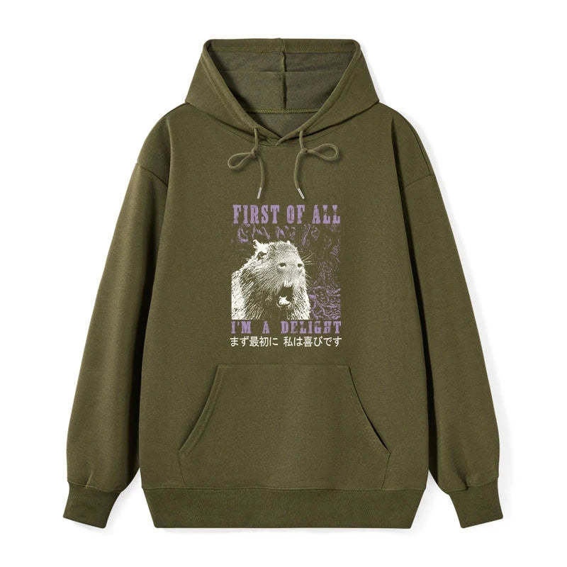 Tokyo-Tiger First Of All I'm A Delight Classic Hoodie