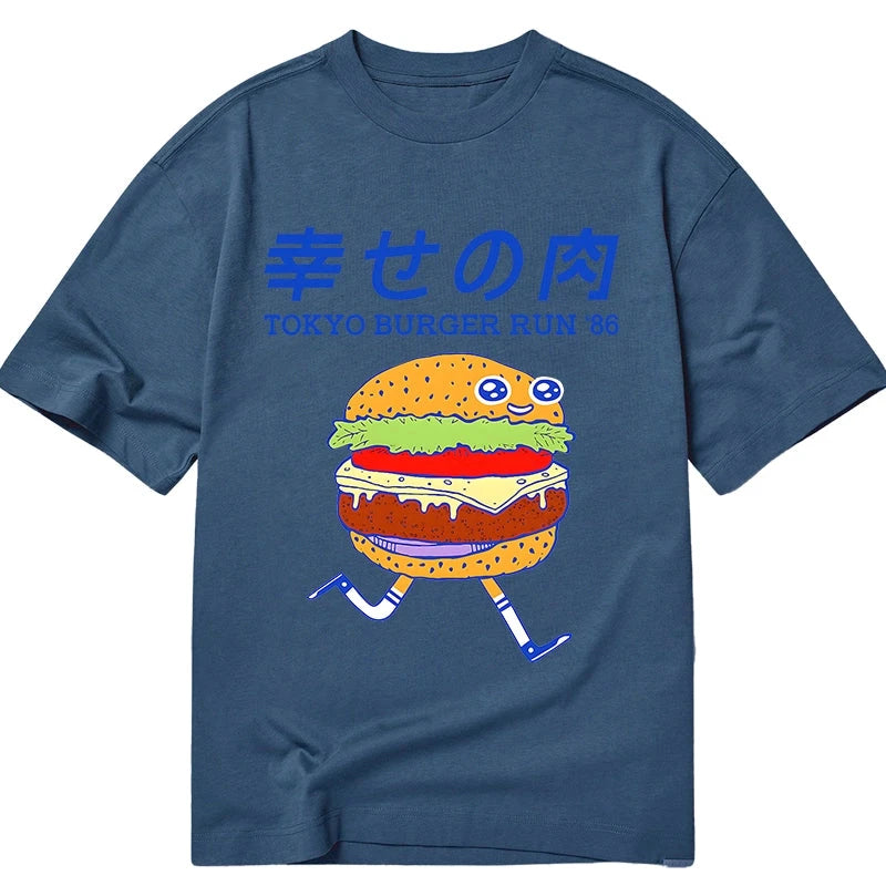 Tokyo-Tiger Tokyo Burger Run Japanese Classic T-Shirt