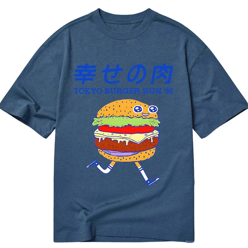 Tokyo-Tiger Tokyo Burger Run Japanese Classic T-Shirt Sale