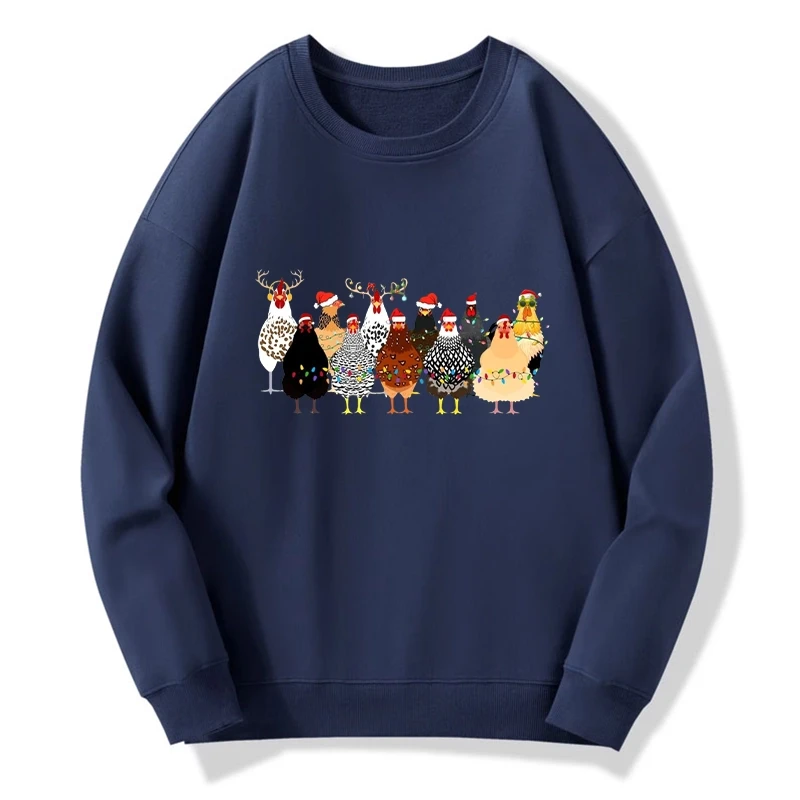 Tokyo-Tiger A Flock Of Christmas Chickens Sweatshirt-tokyo-tiger