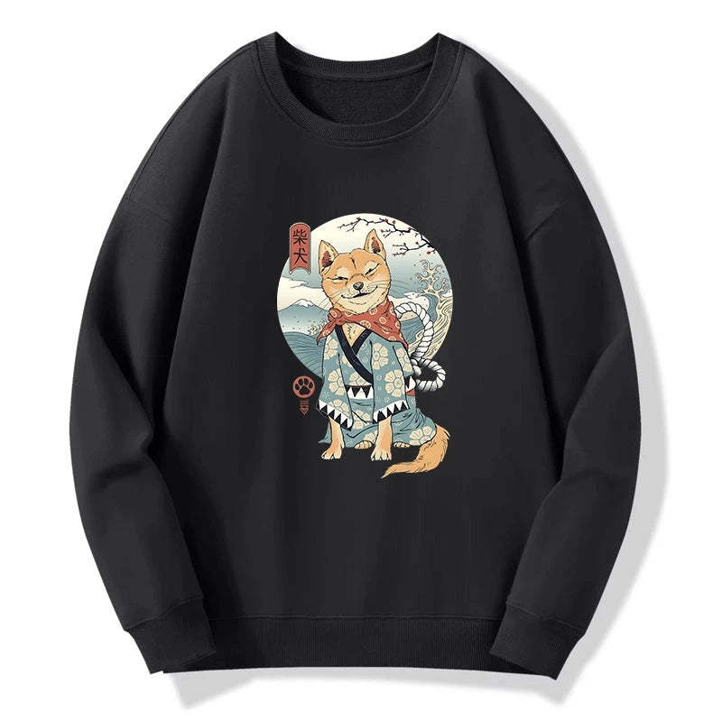 Tokyo-Tiger Samurai Shiba Dog Japanese Sweatshirt Sale