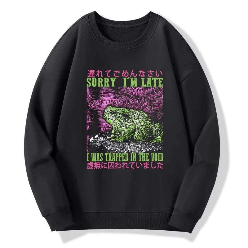 Tokyo-Tiger A Frog In Distress Japanese Sweatshirt-tokyo-tiger