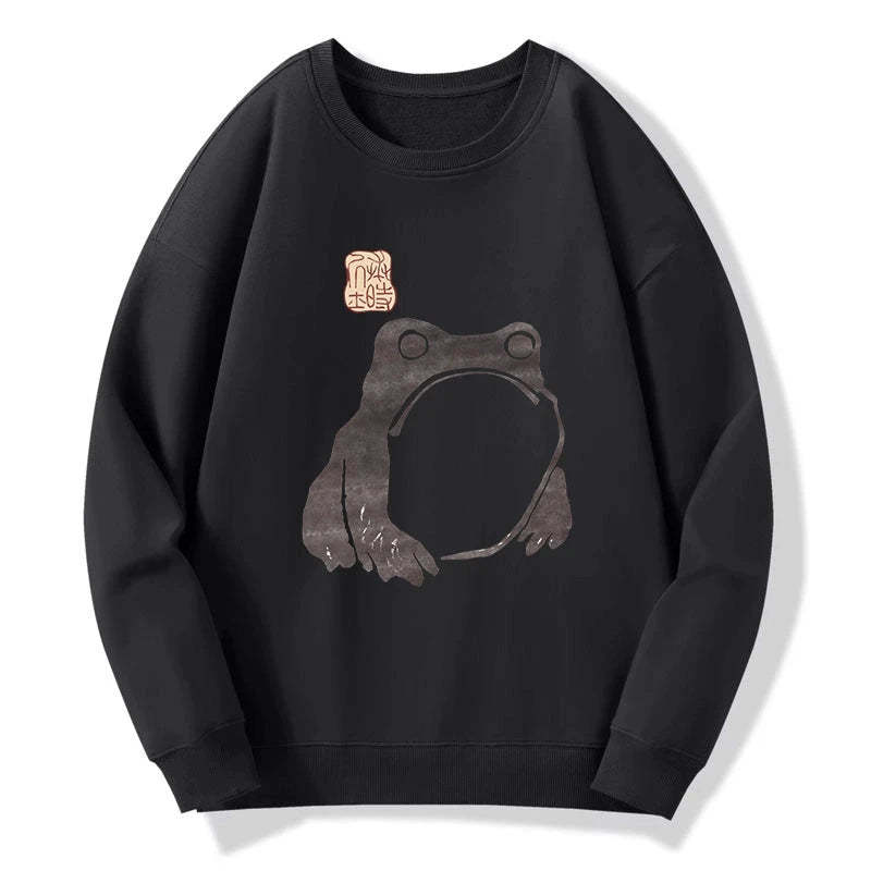 Tokyo-Tiger Matsumoto Hoji woodblock print frog Sweatshirt