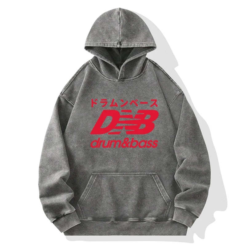 Tokyo-Tiger Drum And Bass Japan Washed Hoodie