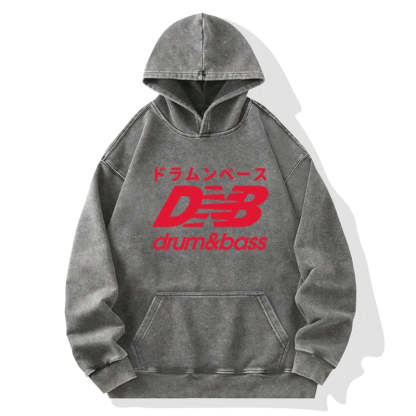 Tokyo-Tiger Drum And Bass Japan Washed Hoodie