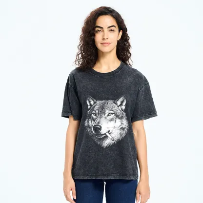 Tokyo-Tiger Cool Wolf Meme Bad Decisions Pending Washed T-Shirt
