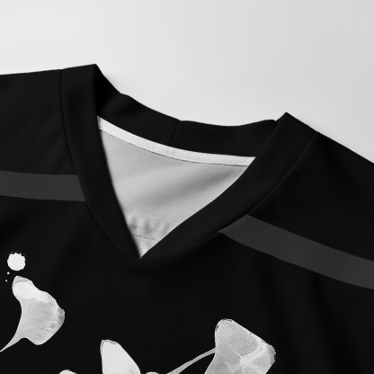 Tokyo-Tiger Japanese Zen Kanji Long-Sleeve Hockey Jersey