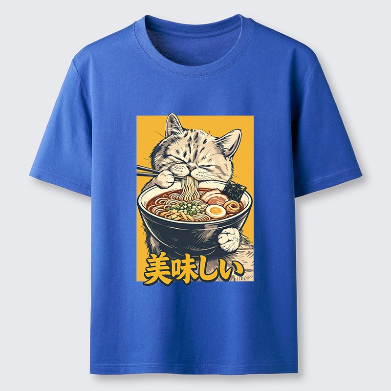 Tokyo-Tiger Cat Eat Ramen Classic T-Shirt