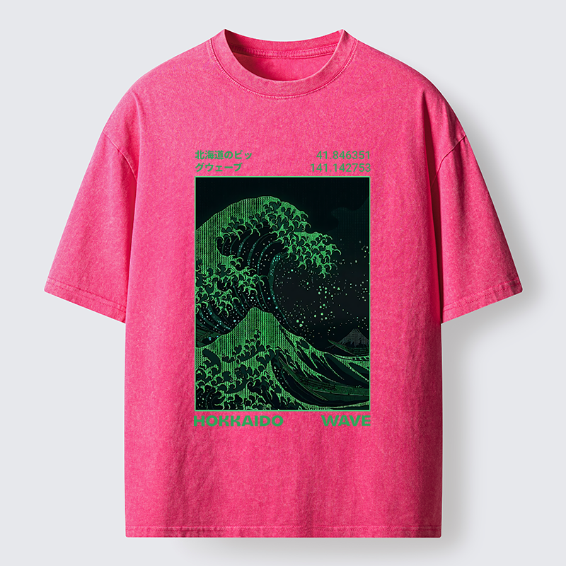 Tokyo-Tiger The Great Code Wave Washed T-Shirt