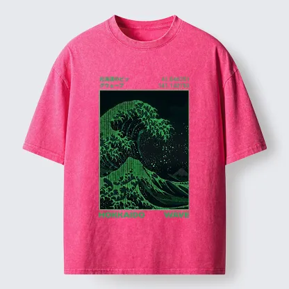 Tokyo-Tiger The Great Code Wave Washed T-Shirt