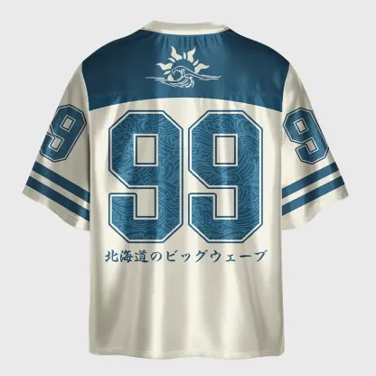 Tokyo-Tiger Hokkaido Wave Japan Glossy Oversized Jersey