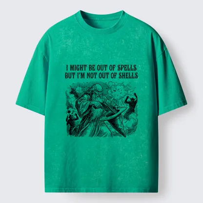 Tokyo-Tiger Funny Wizard Shell Meme Washed T-Shirt