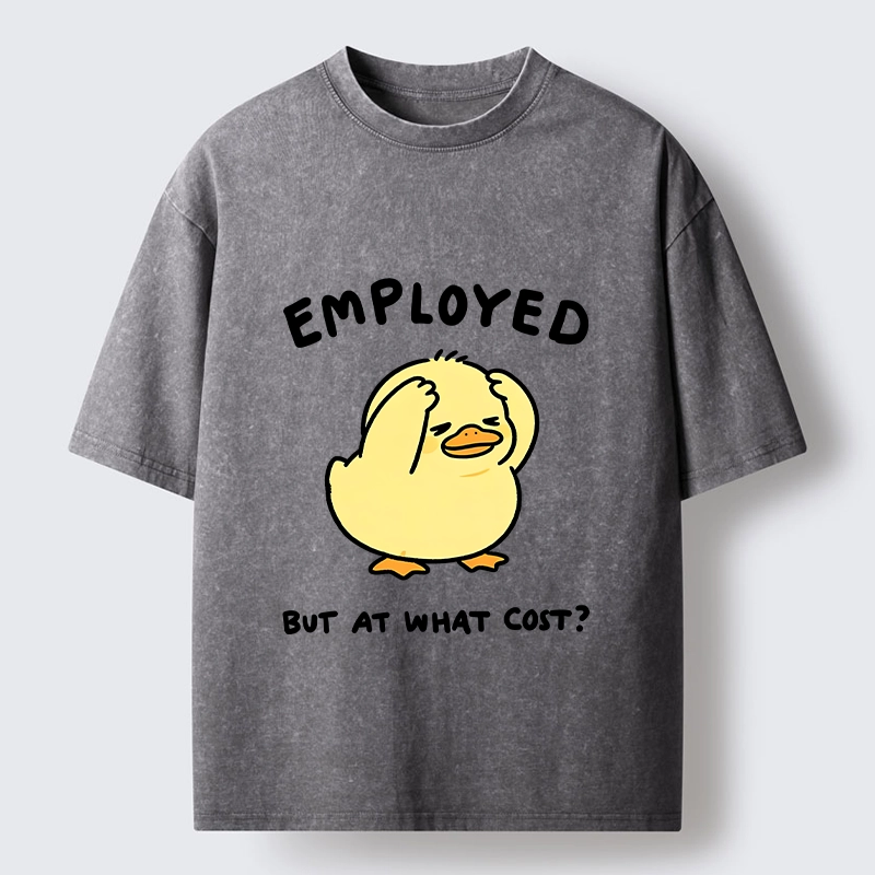 Tokyo‑Tiger Funny Work Duck Washed T‑Shirt