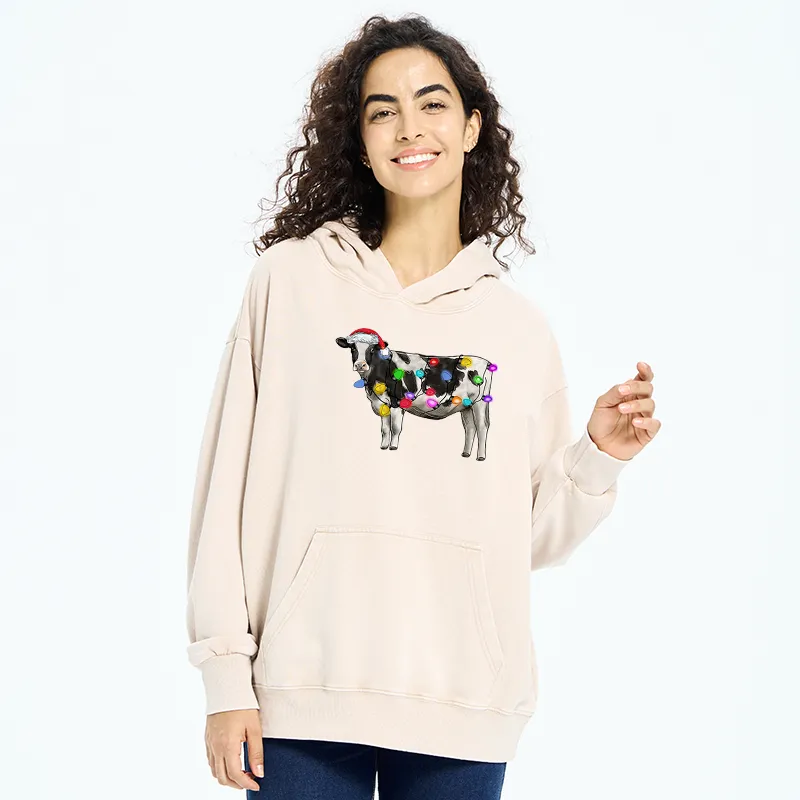 Tokyo-Tiger Christmas Cow Washed Hoodie