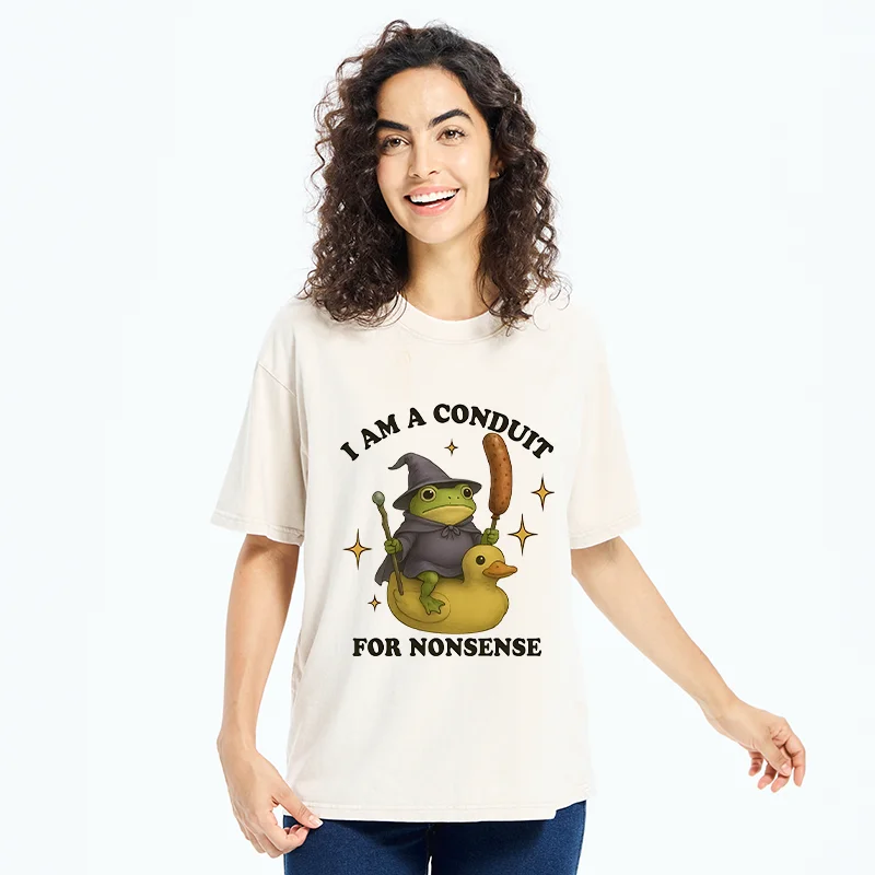 Tokyo-Tiger Nonsense Frog Washed T-Shirt