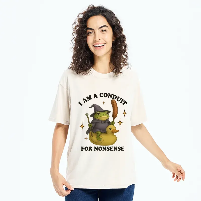 Tokyo-Tiger Nonsense Frog Washed T-Shirt