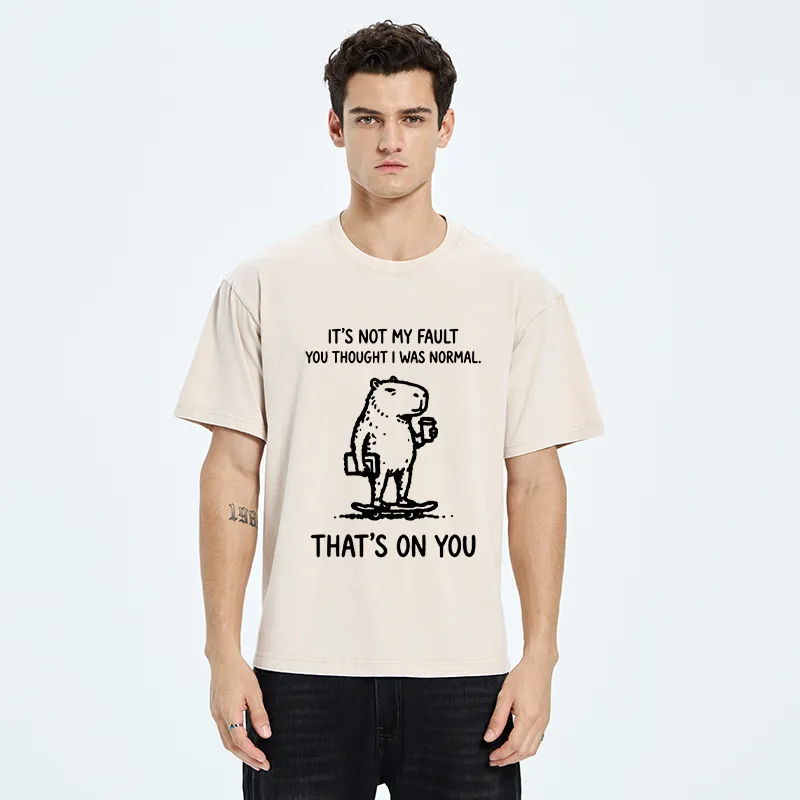 Tokyo-Tiger Funny Honest Skate Capybara Meme Washed T-Shirt