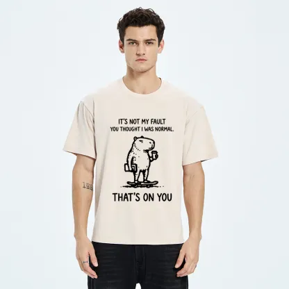 Tokyo-Tiger Funny Honest Skate Capybara Meme Washed T-Shirt
