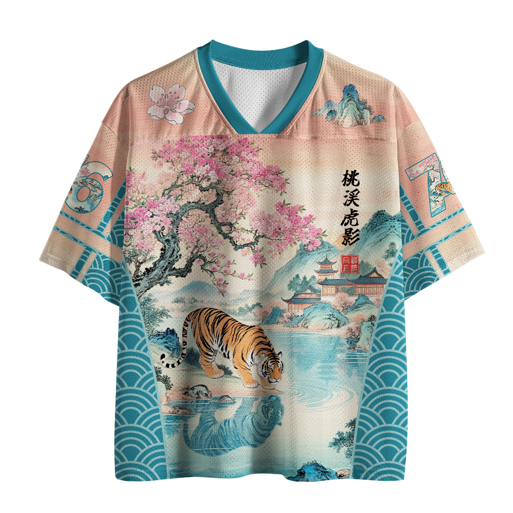 Tokyo-Tiger Japanese Sakura Tiger Shadow Mesh Jersey