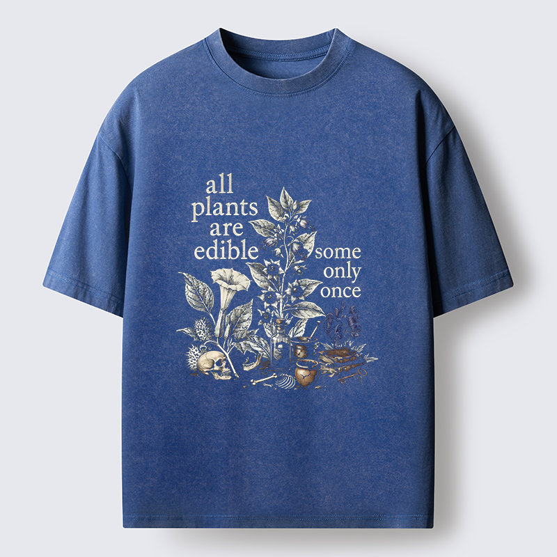 Tokyo‑Tiger Funny Toxic Flora Washed T‑Shirt