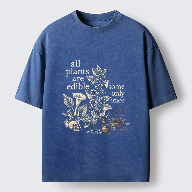 Tokyo‑Tiger Funny Toxic Flora Washed T‑Shirt