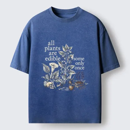 Tokyo‑Tiger Funny Toxic Flora Washed T‑Shirt