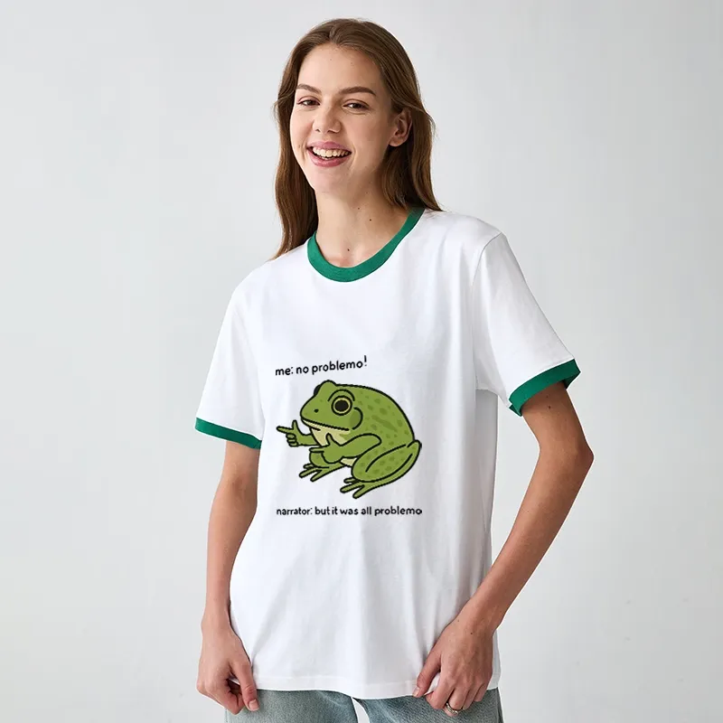 Tokyo-Tiger Stupid Frog Meme Trim T-Shirt