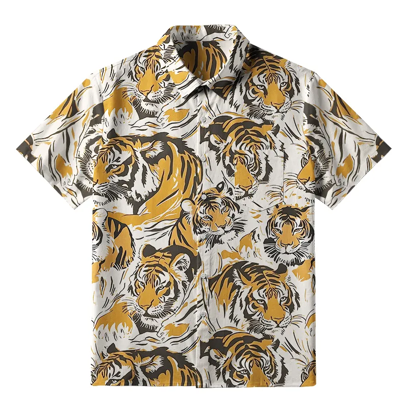 Tokyo-Tiger Wild Tiger Button-up Shirt