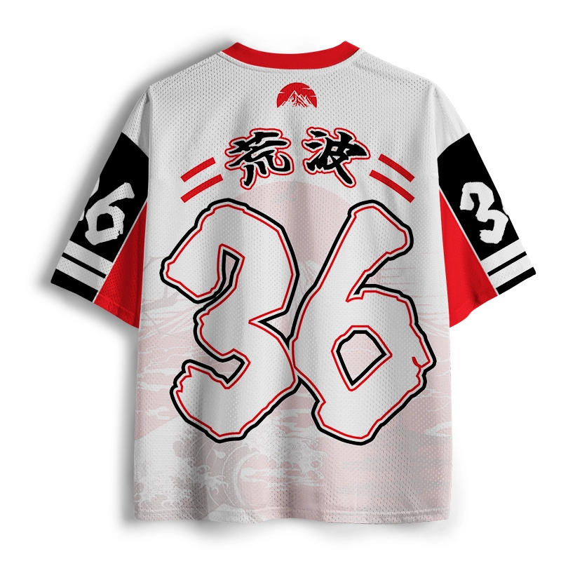 Tokyo-Tiger Japanese Art Wave Fuji Mesh Jersey