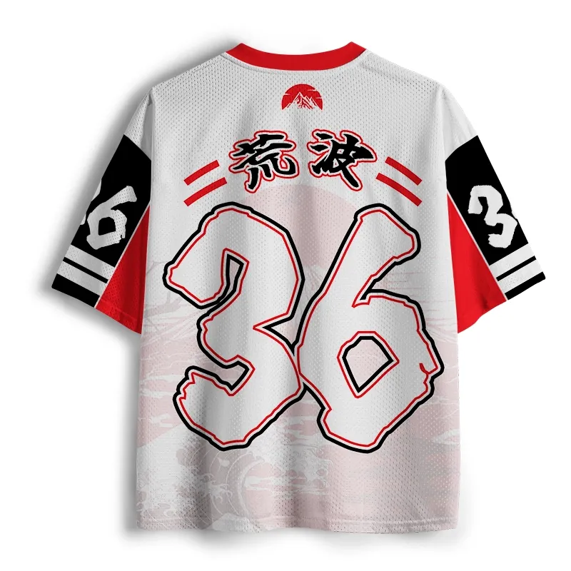 Tokyo-Tiger Japanese Art Wave Fuji Mesh Jersey