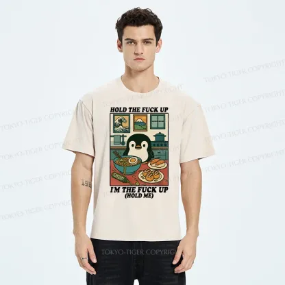 Tokyo-Tiger Troublesome Penguin Washed T-Shirt