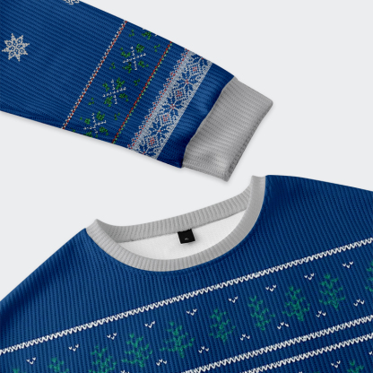 Tokyo-Tiger Funny Penguin Overstimulated but Festive Christmas Ugly Sweatshirt