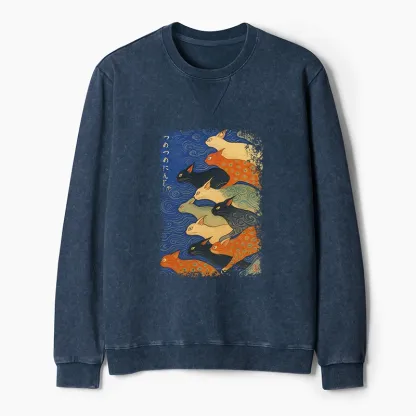 Tokyo-Tiger Claw-some Ninja Washed Terry Sweatshirt