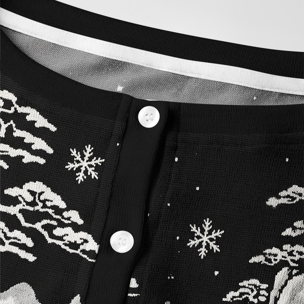 Tokyo-Tiger Land Of Falling Snow Women's Lightweight Cardigan