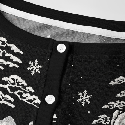 Tokyo-Tiger Land Of Falling Snow Women's Lightweight Cardigan