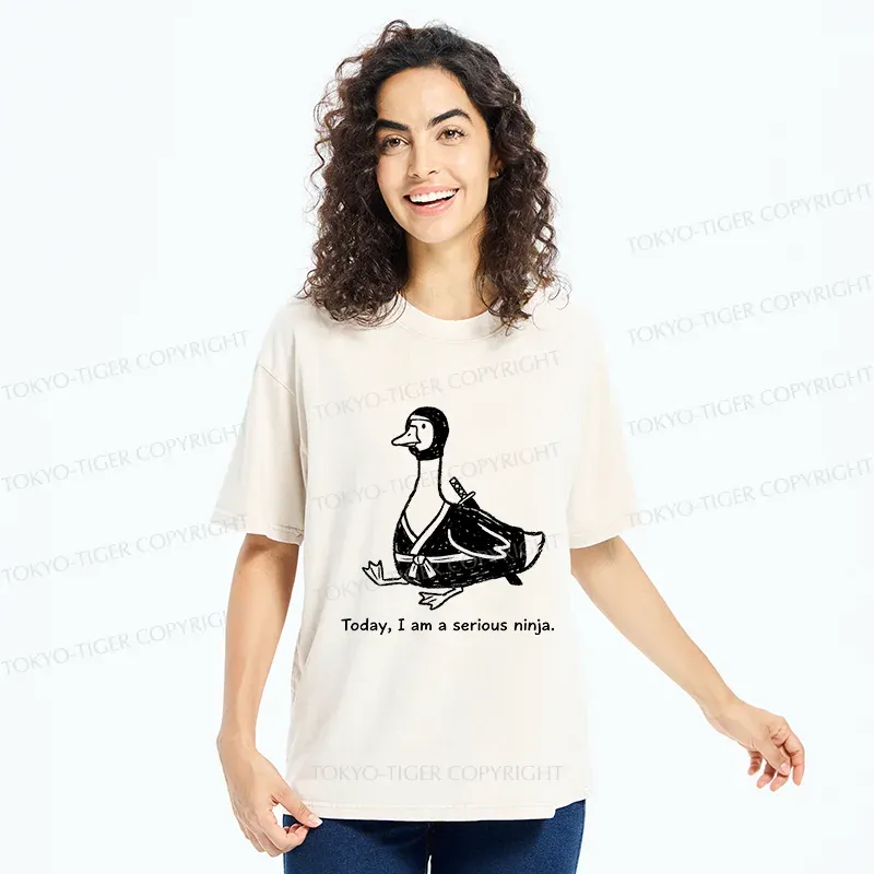 Tokyo-Tiger Ninja Goose Washed T-Shirt