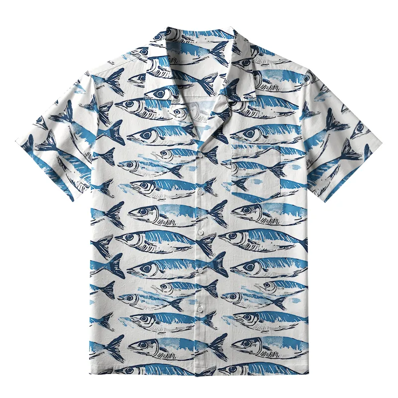 Tokyo-Tiger Oceanic Fish Aloha Hawaiian Shirt