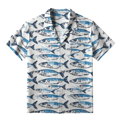 Tokyo-Tiger Oceanic Fish Aloha Hawaiian Shirt