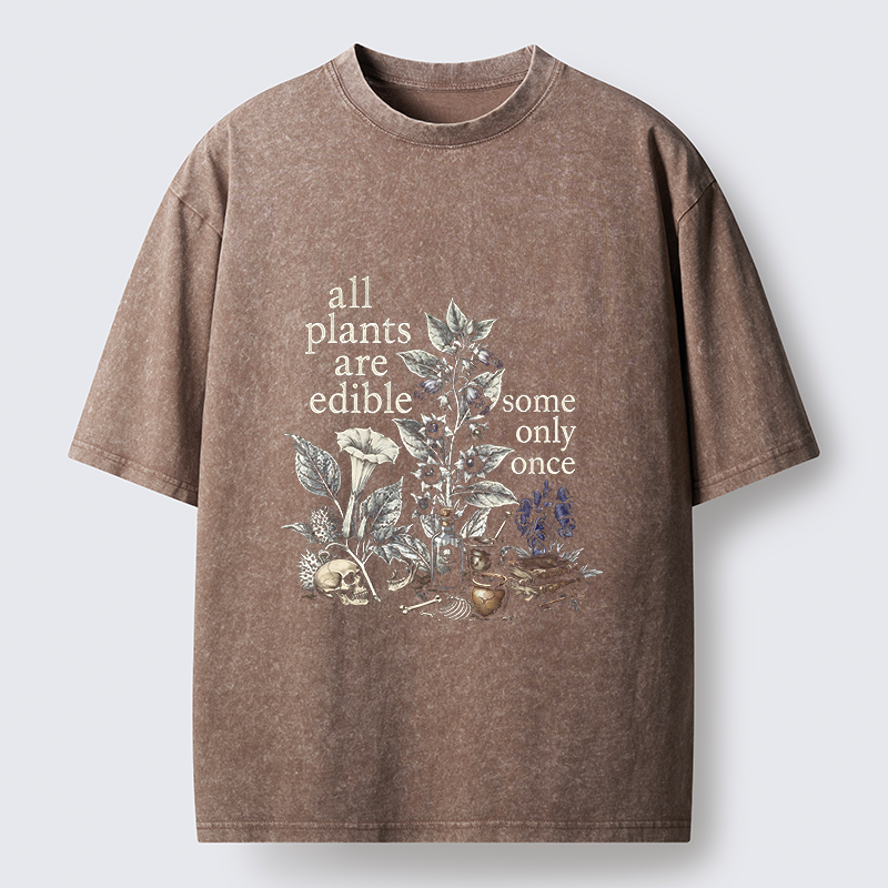 Tokyo‑Tiger Funny Toxic Flora Washed T‑Shirt