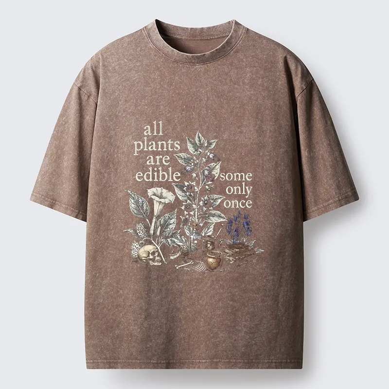 Tokyo‑Tiger Funny Toxic Flora Washed T‑Shirt