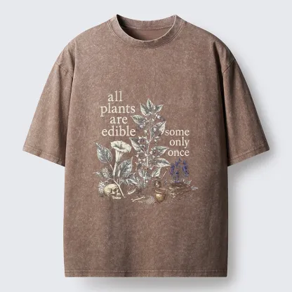 Tokyo‑Tiger Funny Toxic Flora Washed T‑Shirt